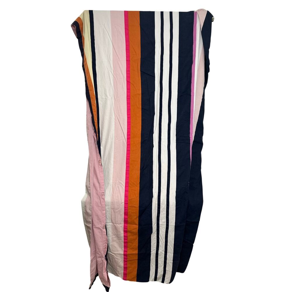 Kate Spade "Candy Shop Stripe" Full/Queen Duvet Cover Pink blue white - Picture 2 of 9